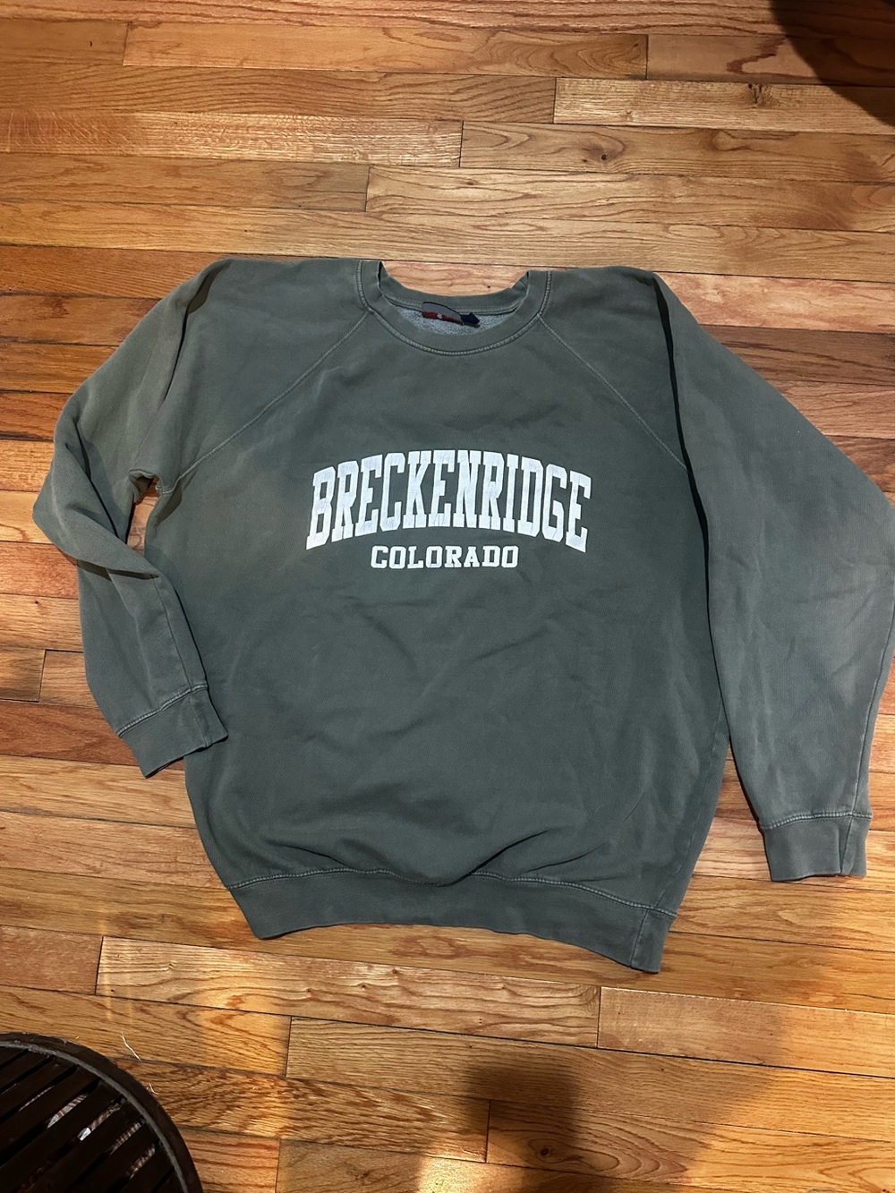 Breckenridge Colorado Men's Crewneck Sweatshirt - Green XL
